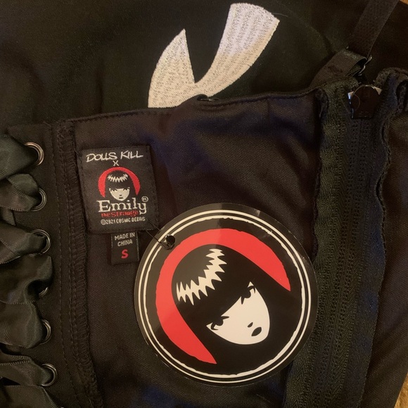 Corset like Black Cat top - Picture 3 of 3